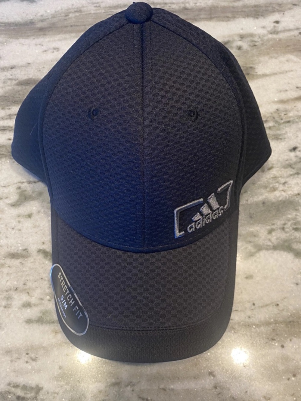 Adidas Men's Amplifier Stretch Fit Structured Cap S/M Black/Onix-NWT